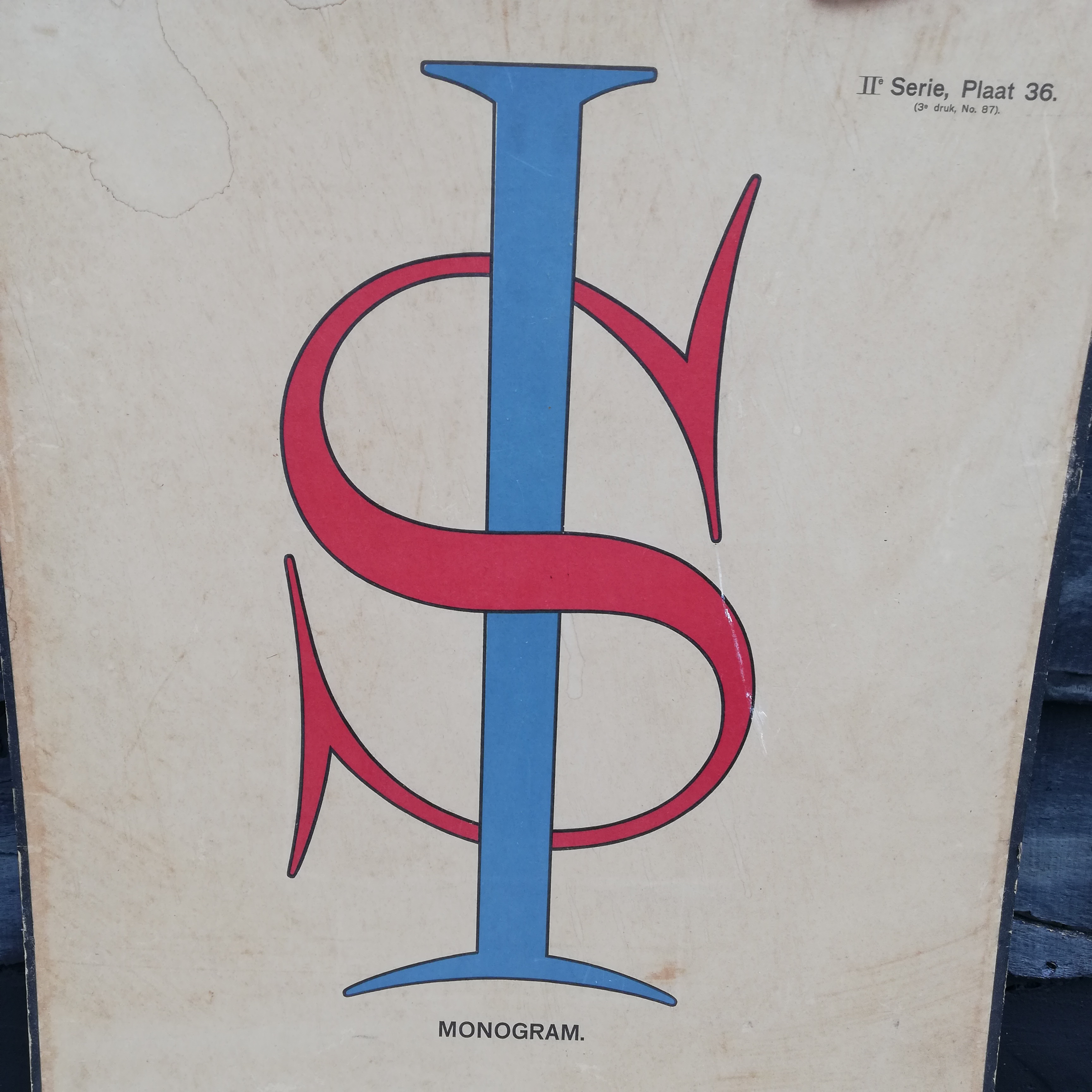 Kartonnen Schoolplaat Monogram image 4