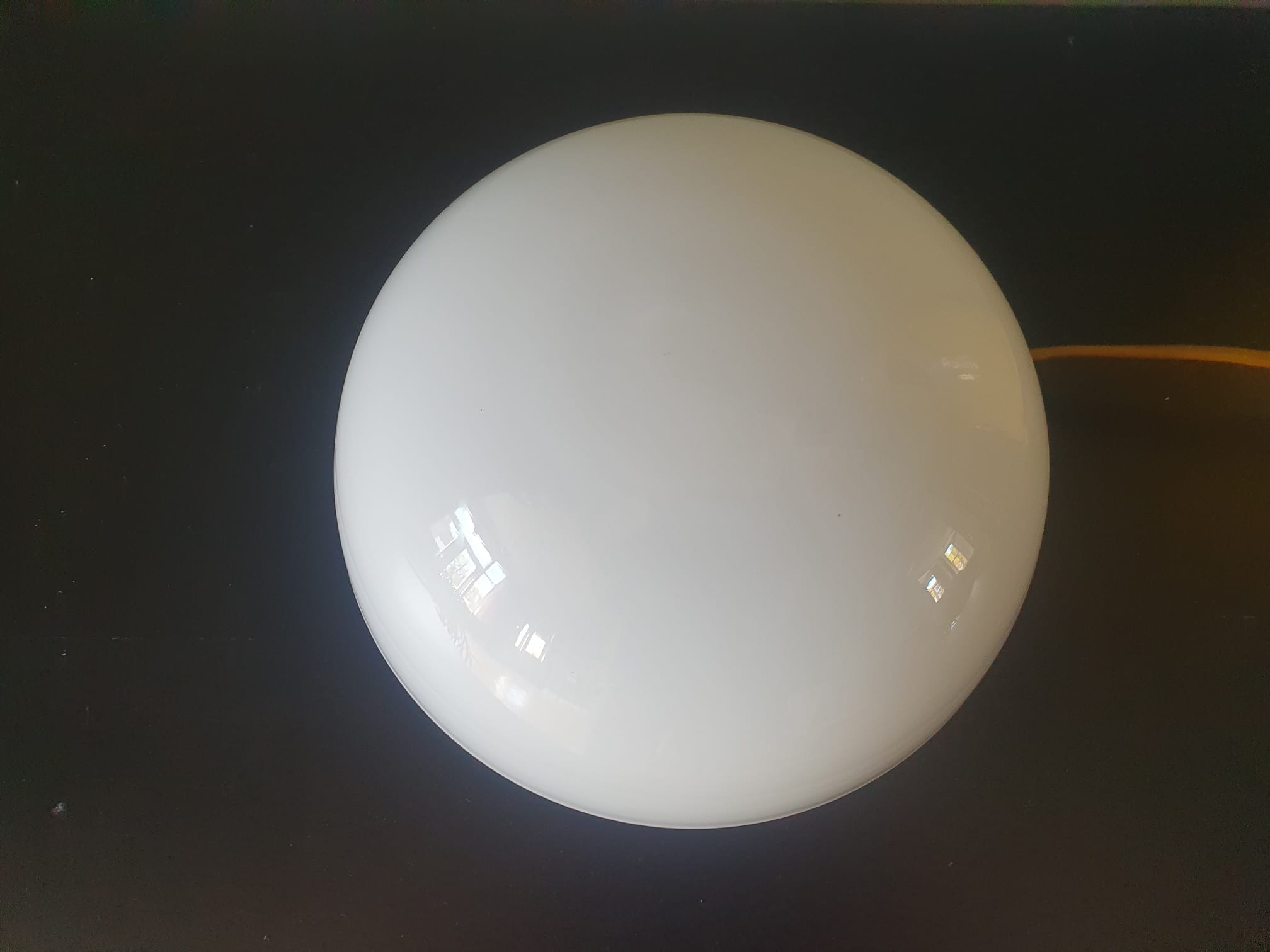Antieke Witte Opaline Plafondlamp - Frankrijk - Jaren 30 -40 image 11