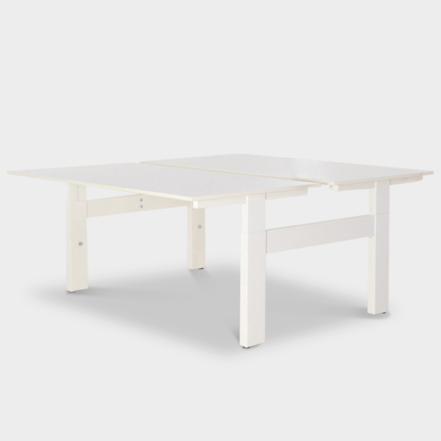 Solidesk Bench Werkplek,Bladkleur Naar Keuze, 2X 160 X 80 Cm, Hoogte Instelbaar Onderstel image 2