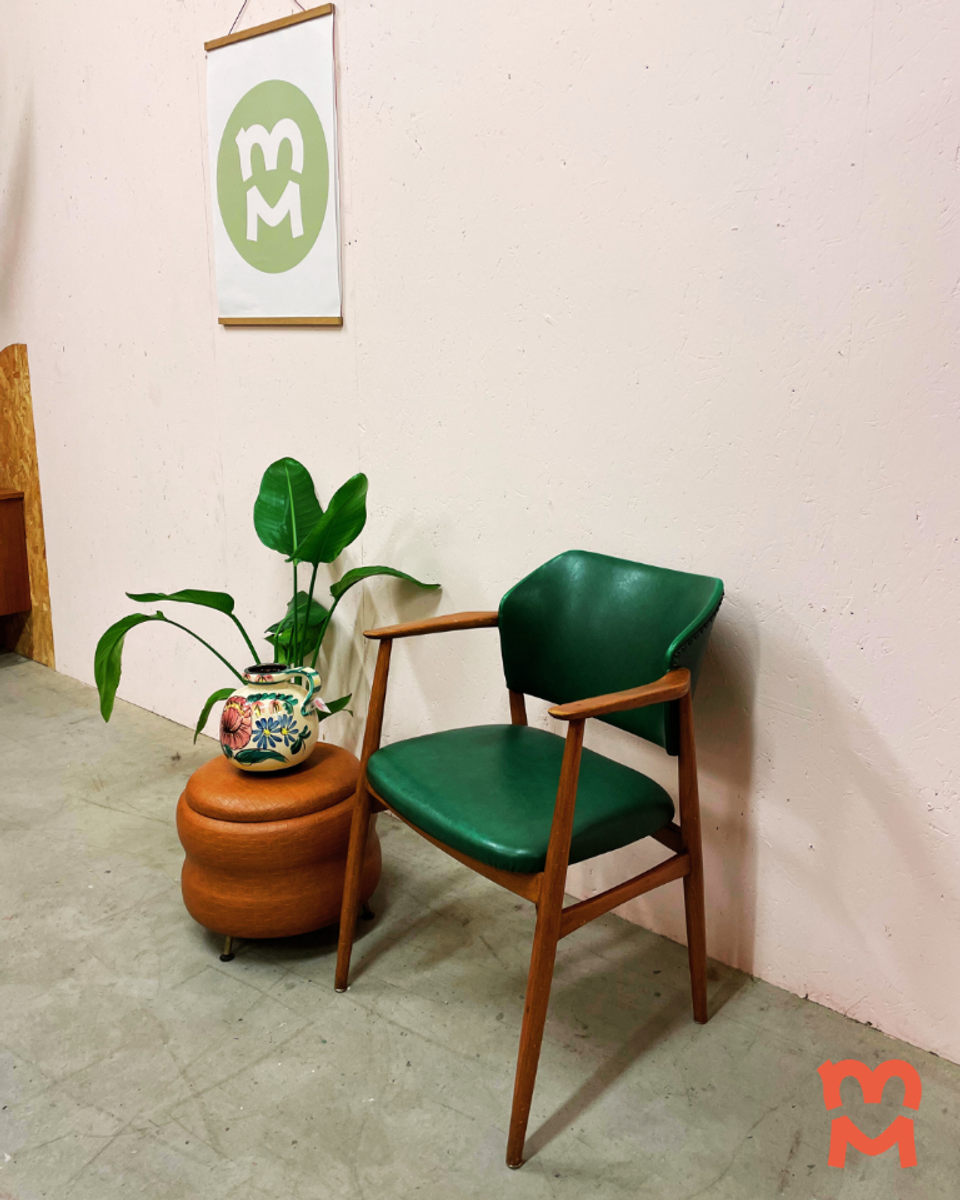 Mooie Groene Jaren 50 Stoel Van Spahn Stadlohn image 6