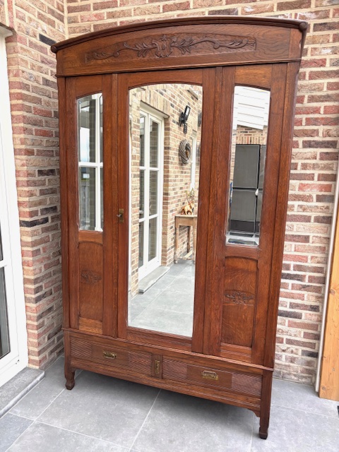 Mooie Art Nouveau Kledingkast image 10