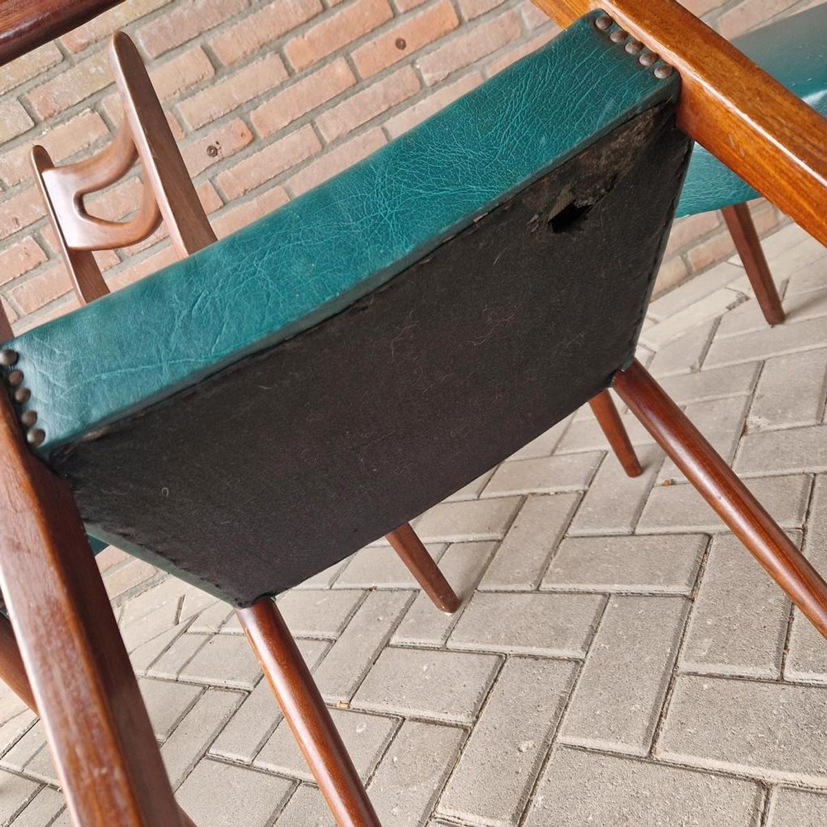Set 4 Vintage Stoelen Deense Stoelen Jaren 60 image 2