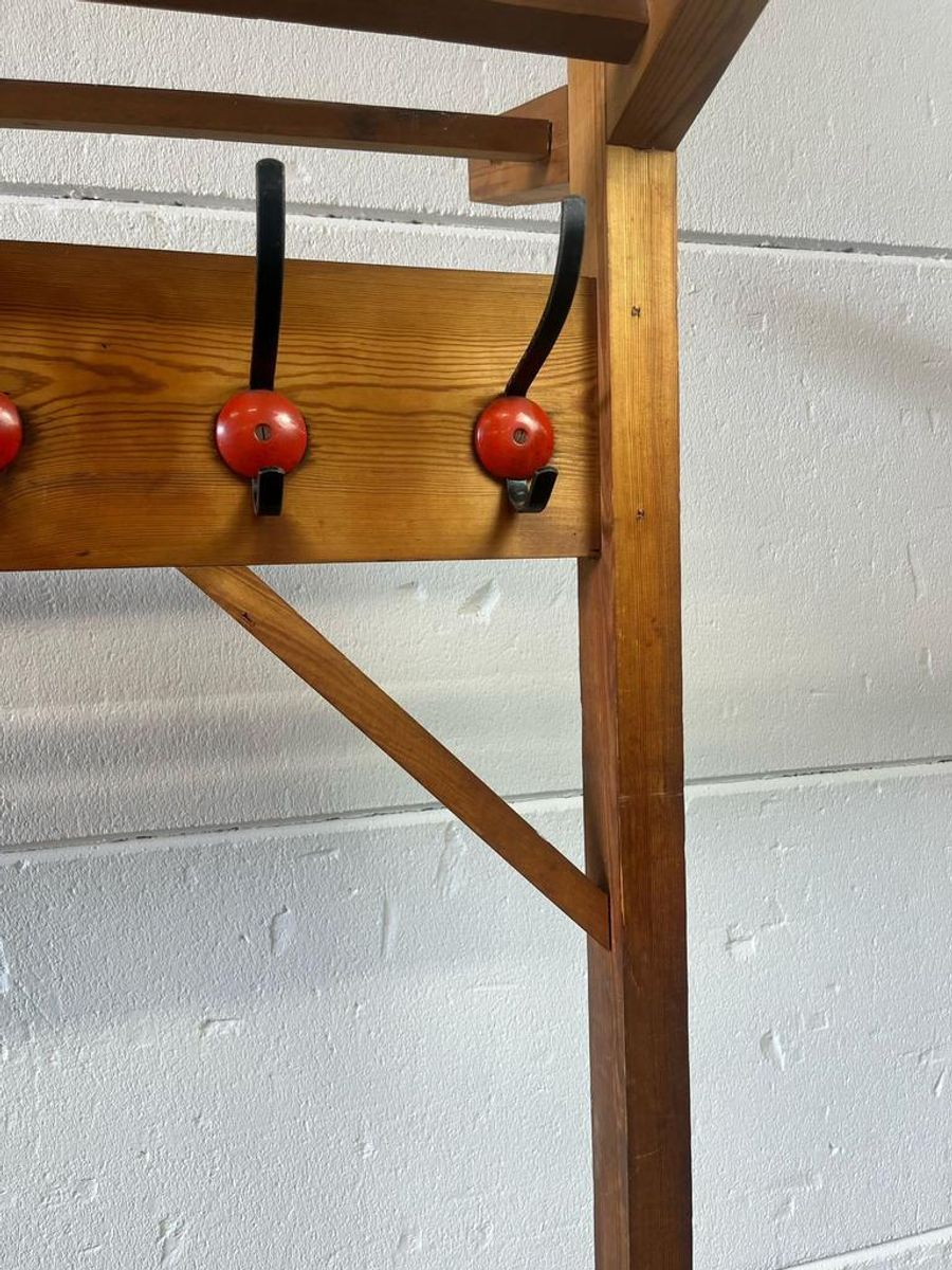 Vintage Xl Dubbelzijdige Staande Kapstok Met 20 Ophangpunten image 8