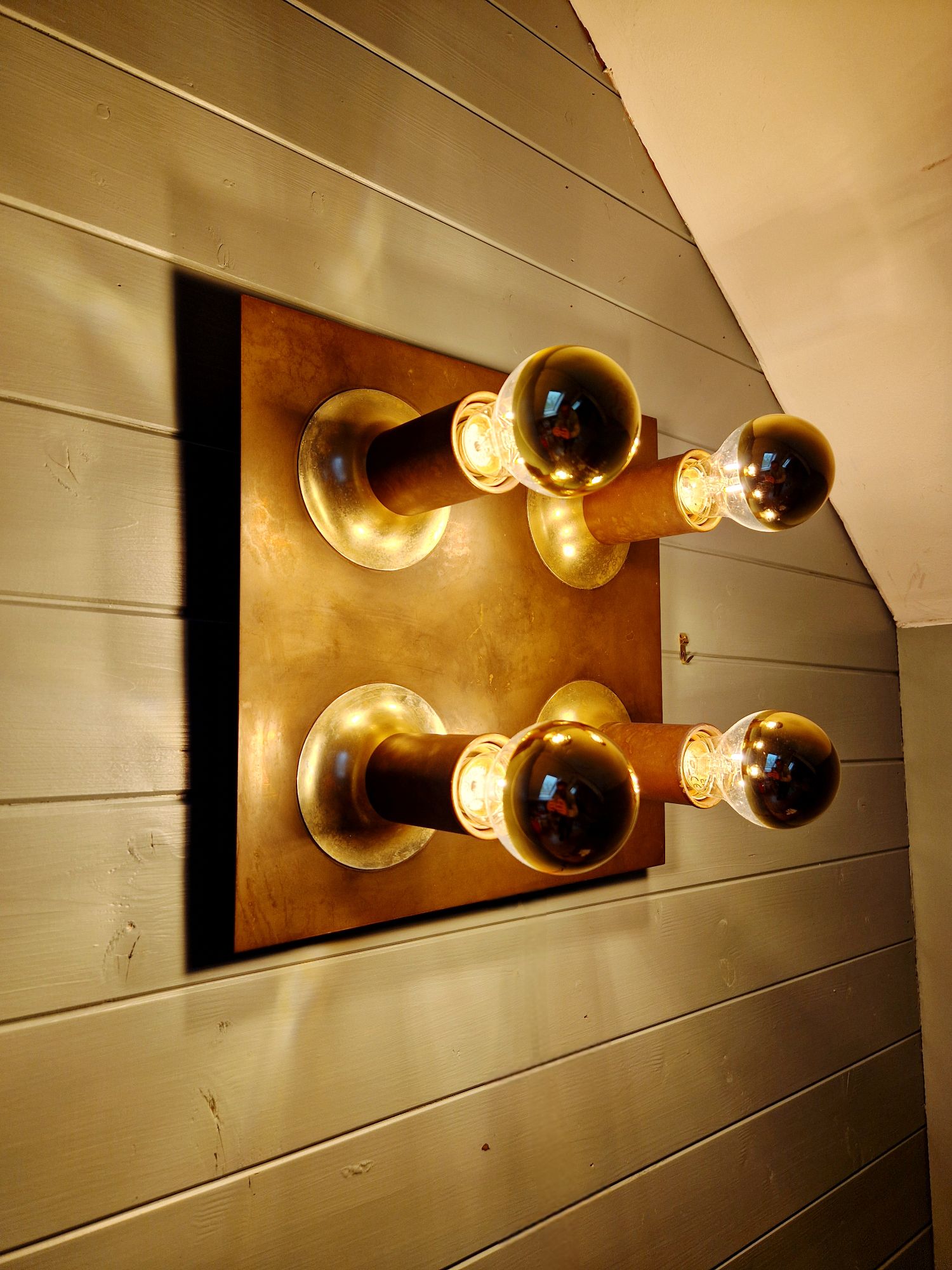 Koperen Plafondlamp, Space Age, Cosack Leuchten, 1970 image 16