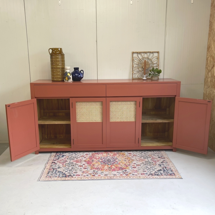 Gerestyled Teakhout Dressoir Terra & Webbing image 9