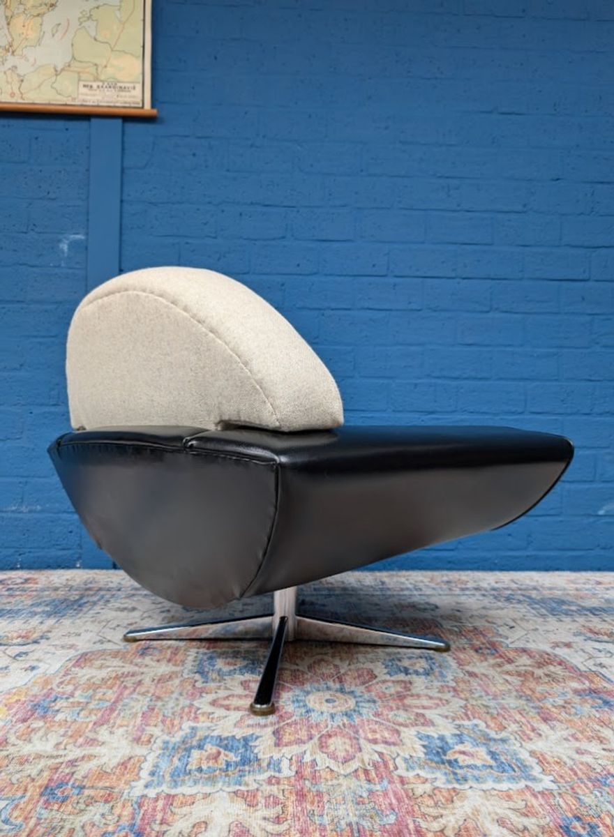 Vintage Deens Design Draaifauteuil, Johannes Andersen Midcentury Design image 4