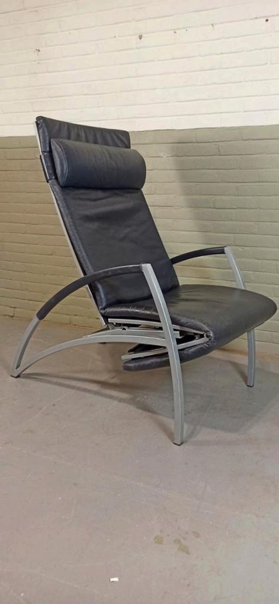 Vintage Interprofil 'pax' Design Leren Recliner Fauteuil image 3
