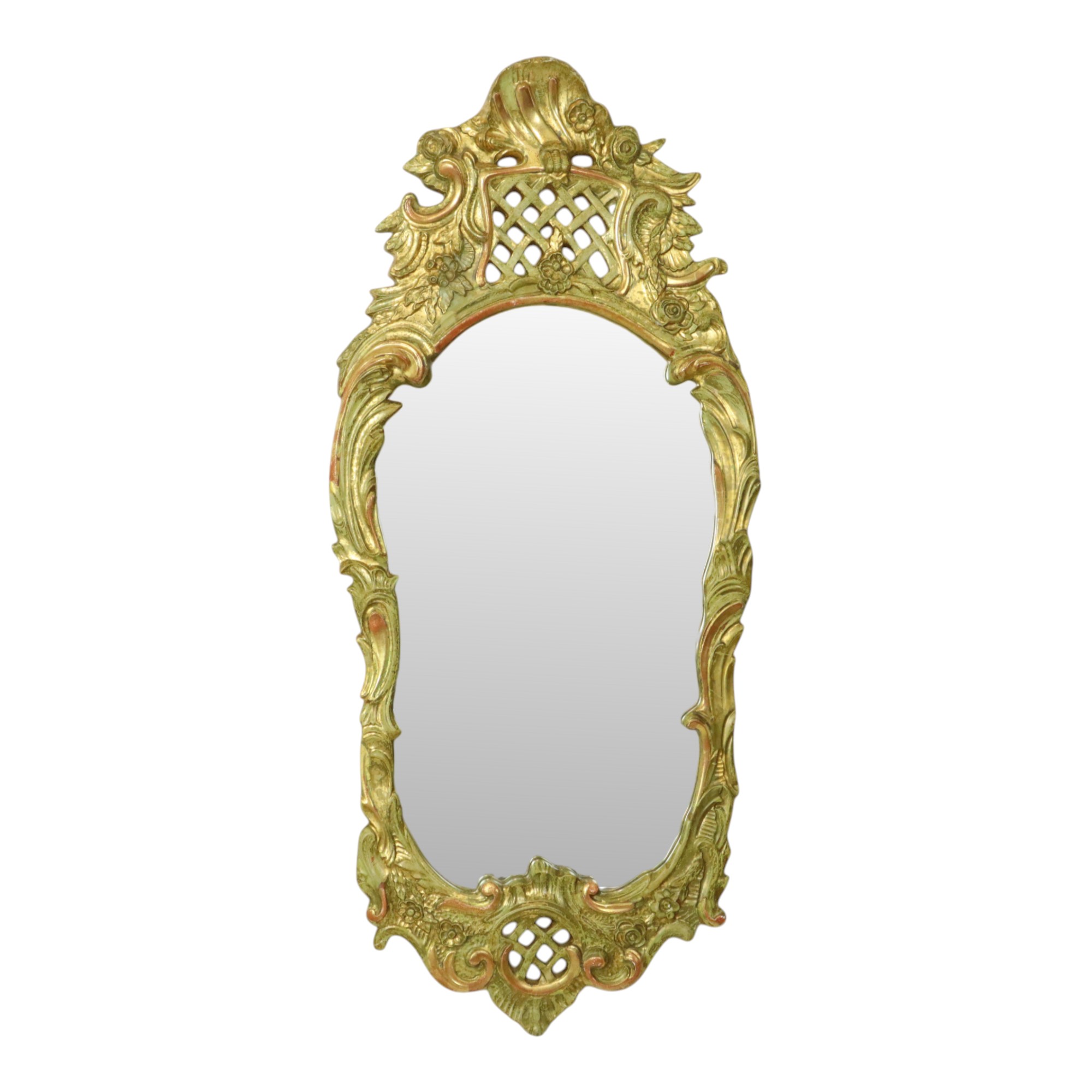 Grote Zweedse Spiegel Bladgoud Verguld Klassiek Rococo Stijl 119cm image 2