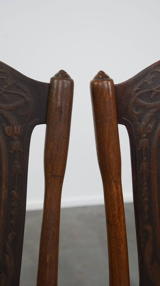 Set Van 2 Originele Jacob En Josef Kohn Bentwood Thonet Design Stoelen Uit Begin 20e Eeuw image 8