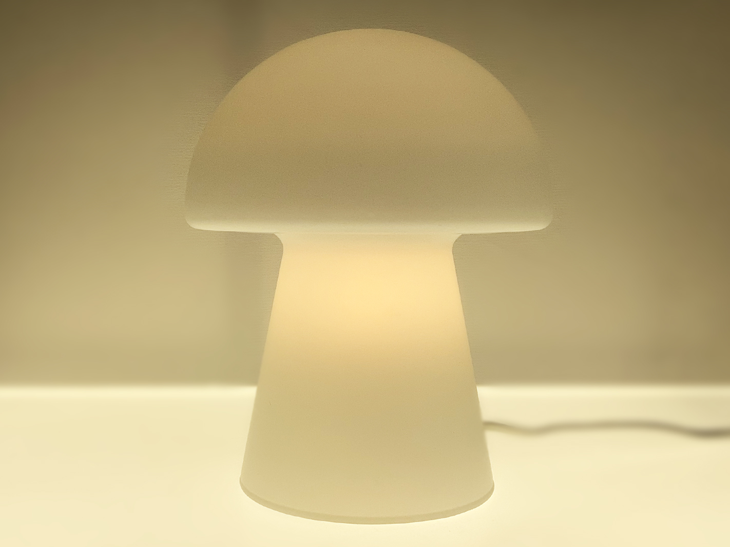 Vintage Space Age Mushroom Glazen Lamp image 4