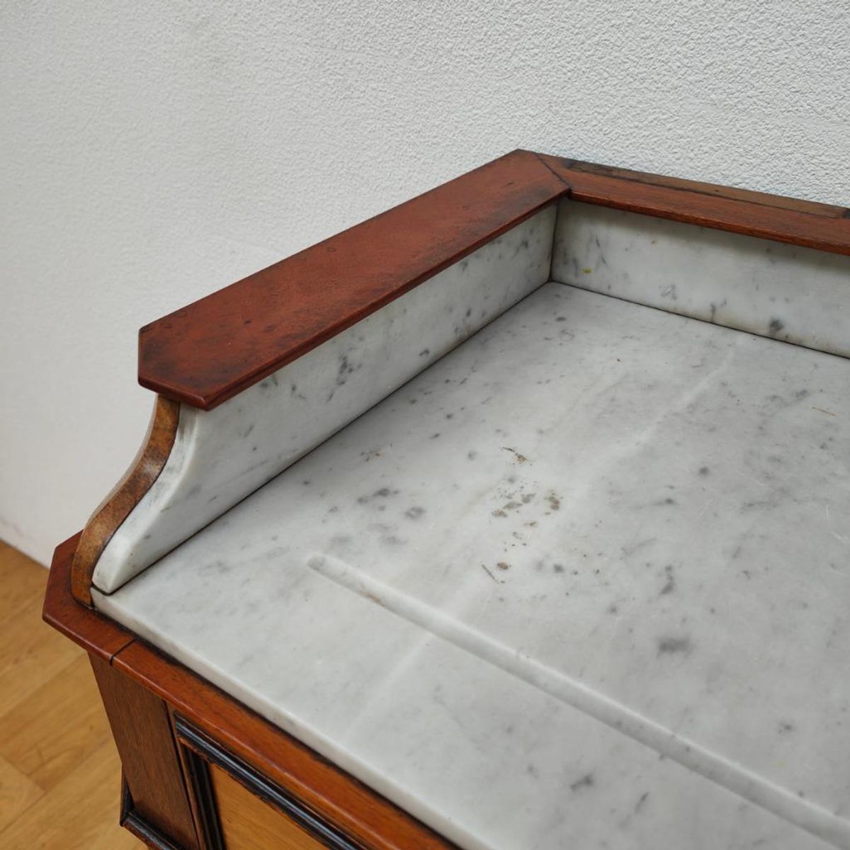 Vintage Frans Dressoir Commode Ladekast Met Marmer Blad 505 image 14