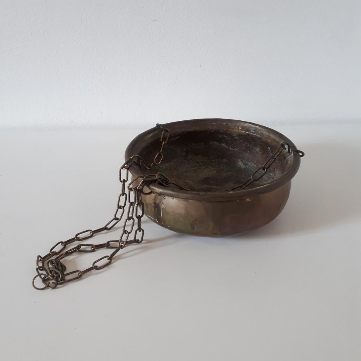 Antieke Hangpot Koperen Hangpot Vintage Pot image 5
