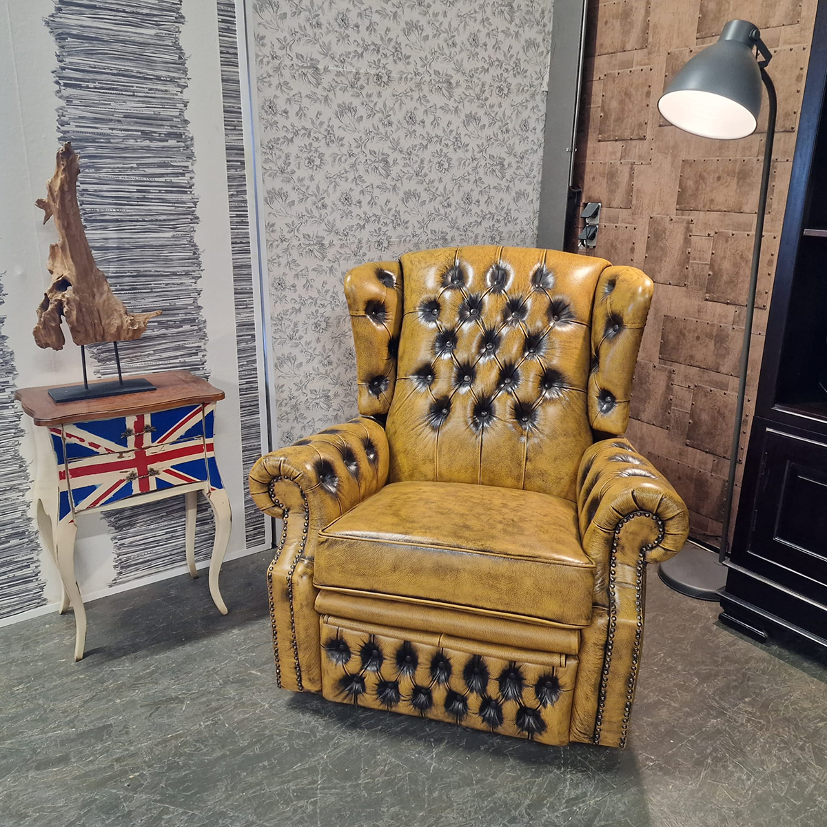 Chesterfield Tremblay Relaxfauteuil - Antiek Whiskey image 12