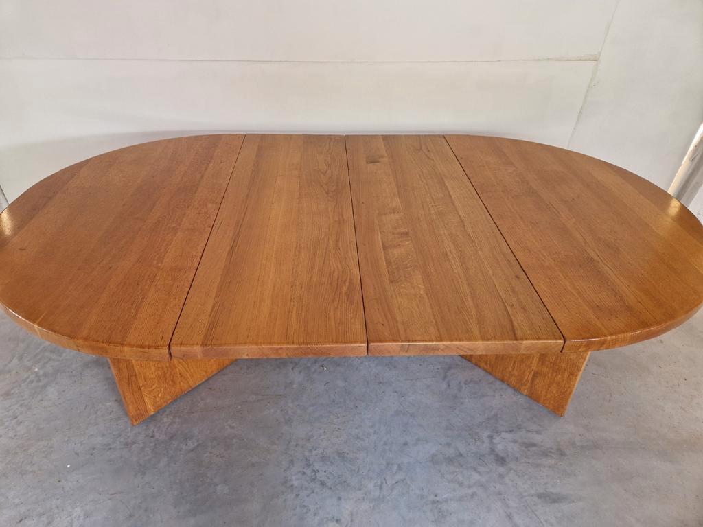 Vintage Massief Houten Uitschuifbare Eettafel Xl Design image 6