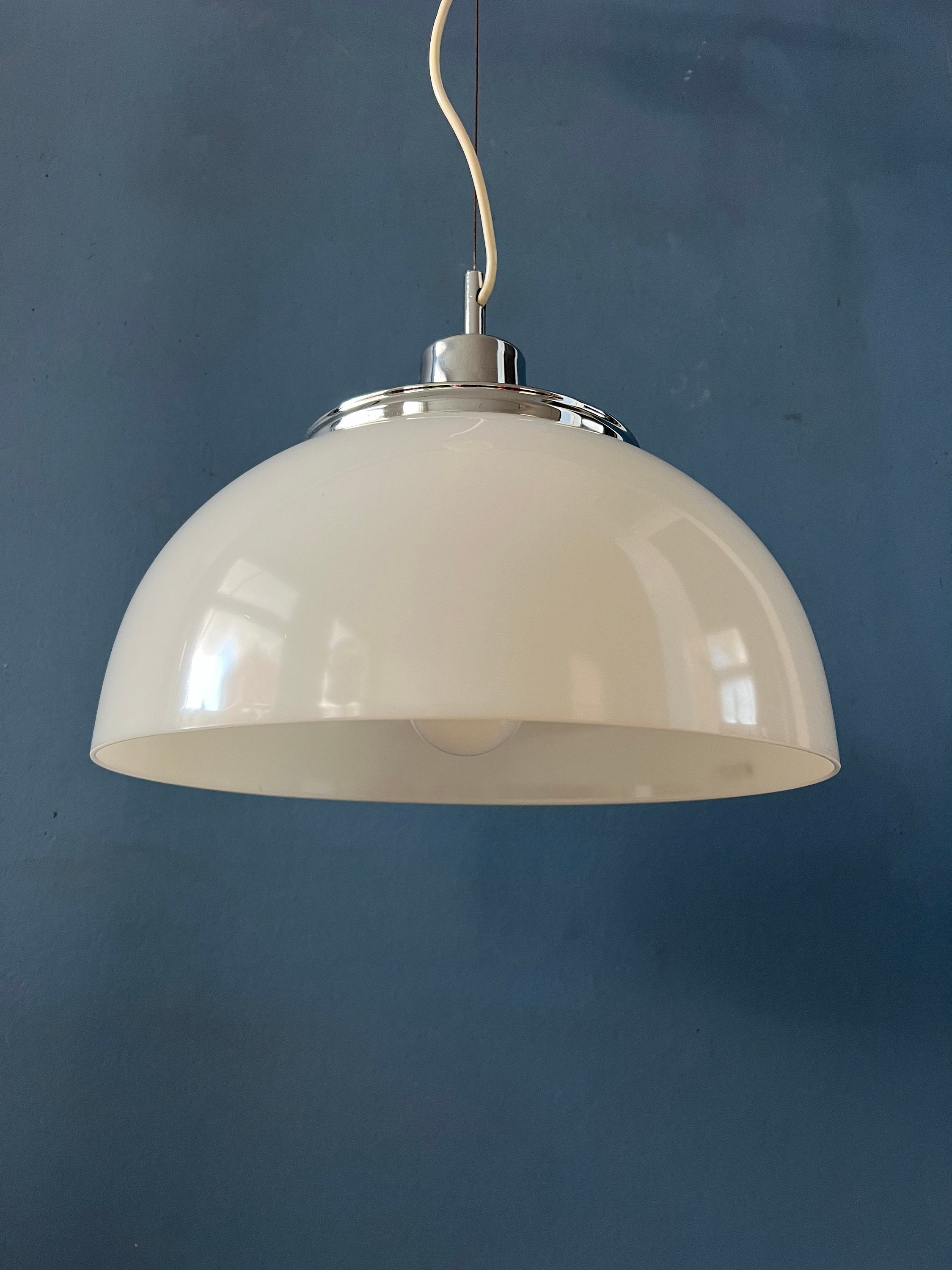 Mid Century Witte Guzzini Faro Plexiglas Hanglamp image 9