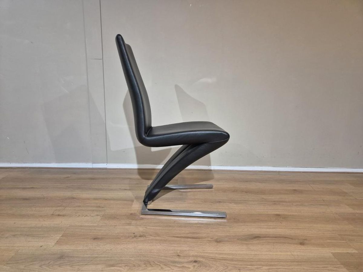 4x Rolf Benz 7800 - Eetkamerstoelen - Nieuwstaat - Zwart-wit image 15