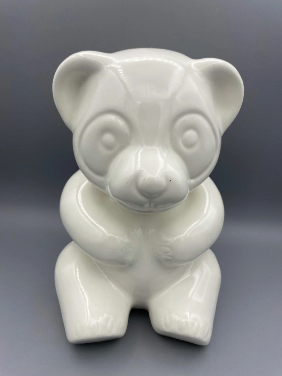 Vintage Beer Panda Keramiek Wit Groot image 2