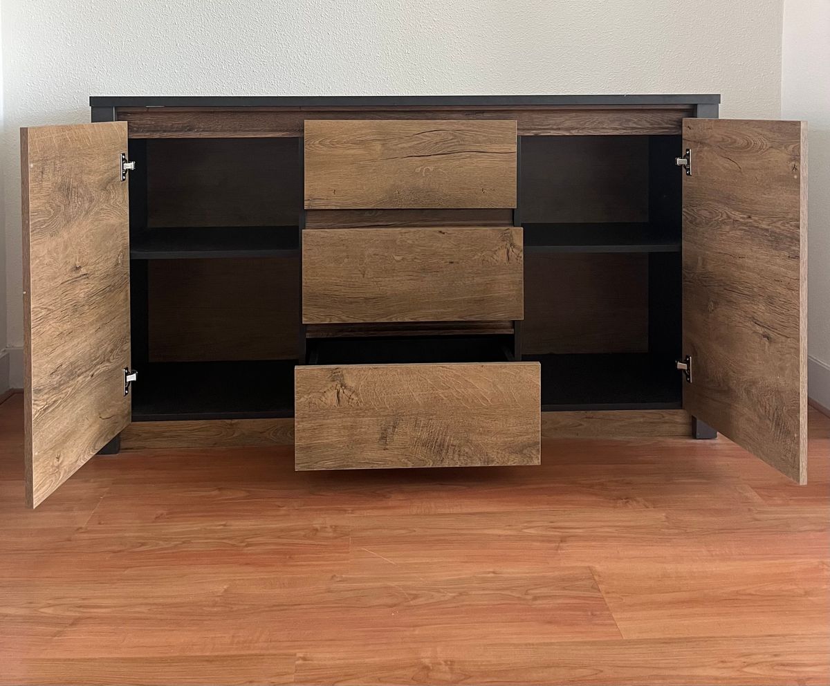 Meubella Dressoir Eiken/grijs image 2