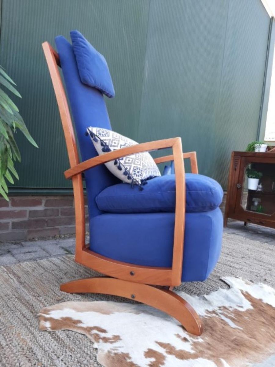 Design Schommelstoel | Jaren 80 90 | Art Deco Stijl Fauteuil image 4