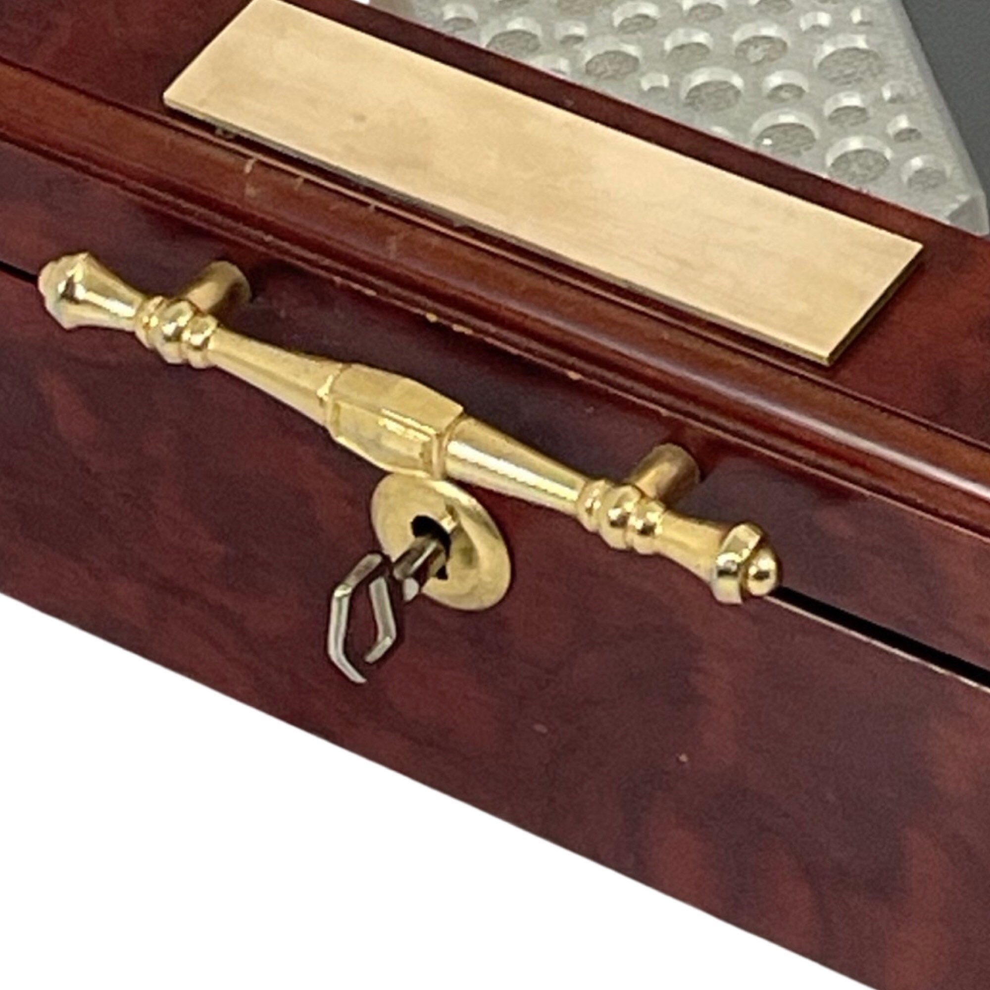Vintage - Rosewood And Brass - Humidor For Cigars Including A Lot Of Accessories - Great Git! image 7