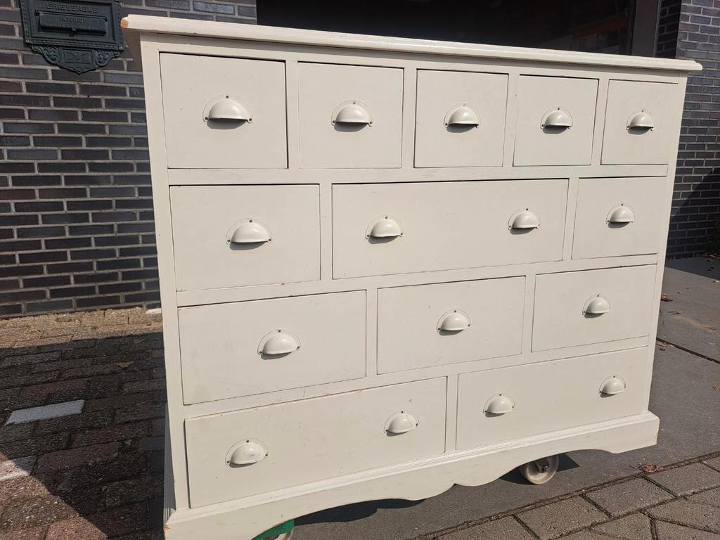 Wit Grenen Ladekast Commode 13 Lades image 3