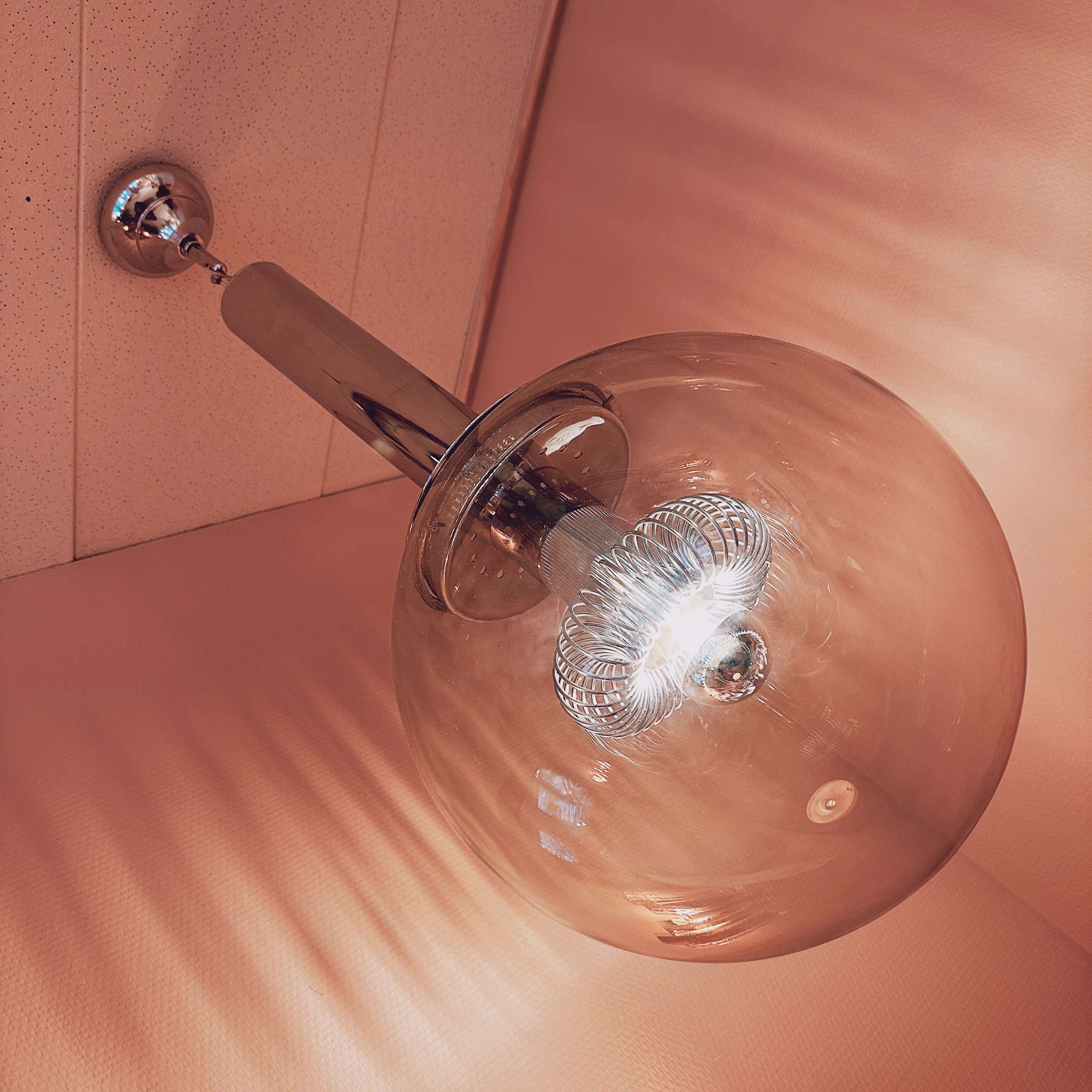 1970 Italian Chrome Globe Light image 4