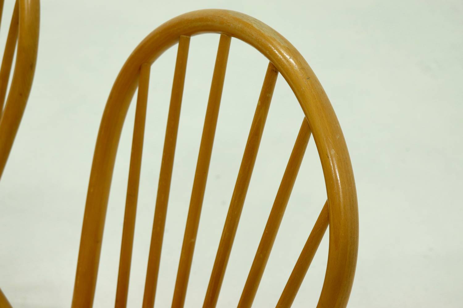 Set Of 4 Scandinavian Spindle Back Dining Chairs In Style Of Akerblom 1960s image 8