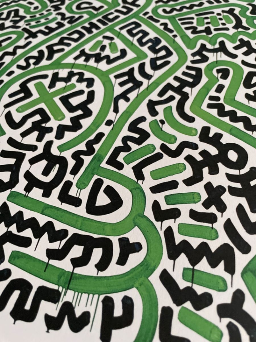 Keith Haring (1958-1990), Homo Decorans,1985, Anniversary Louisiana Archive, 2018 image 6