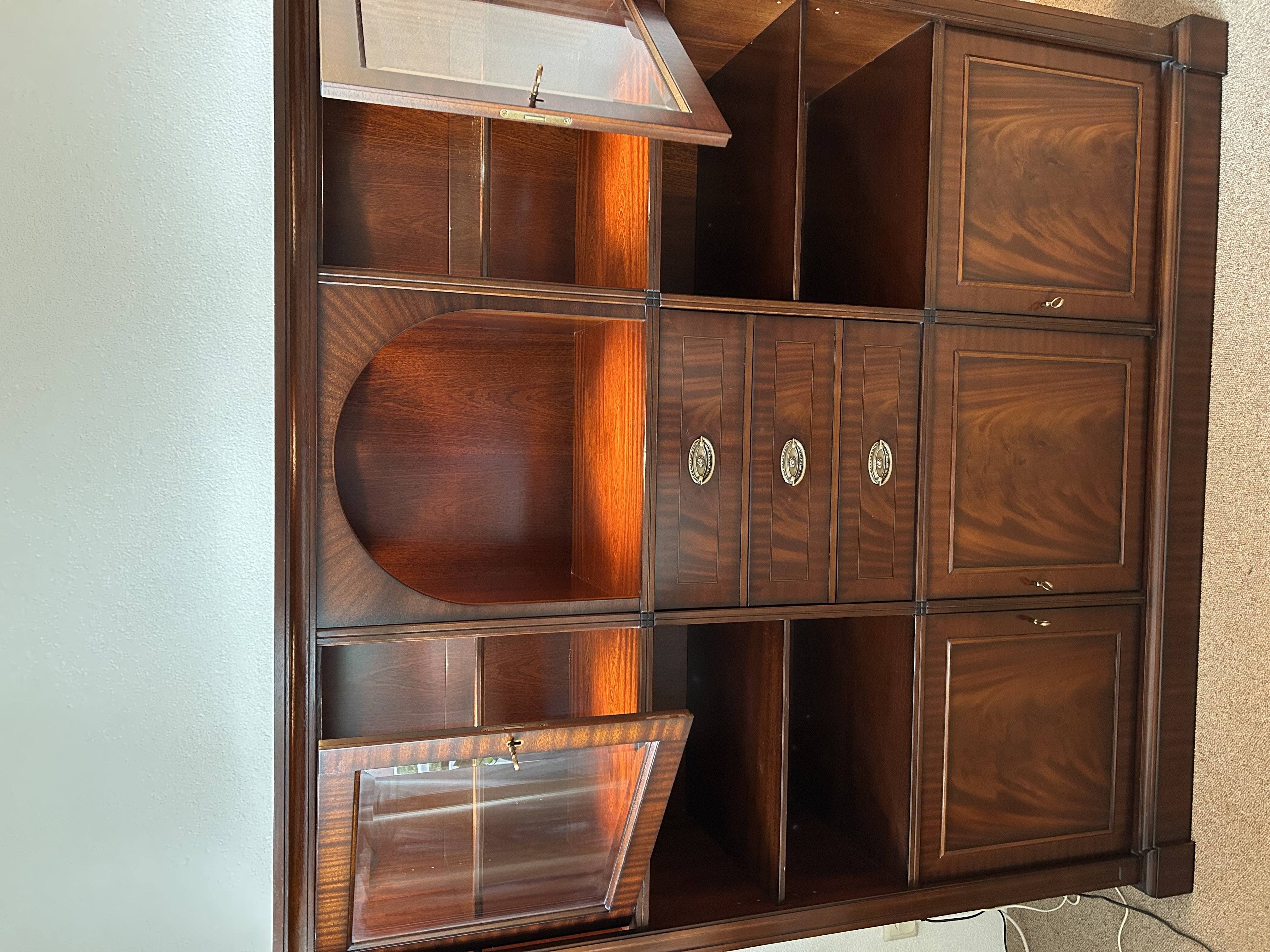 Vitrine Kast Mahonie image 2