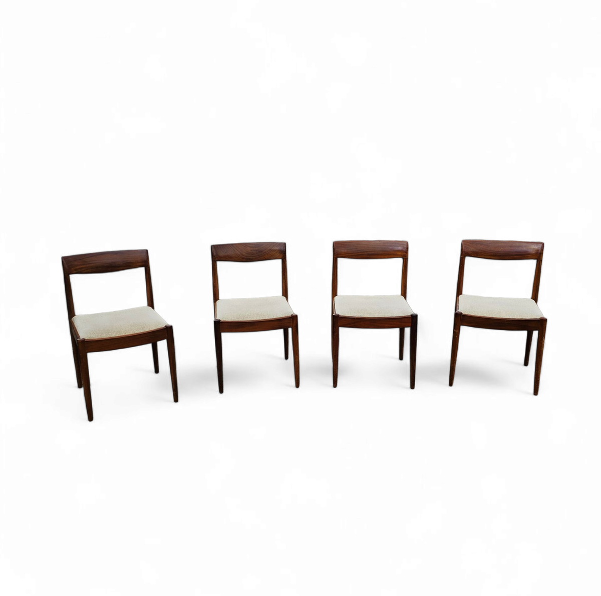 4 X Scandinavian Teak Dining Chairs / 1970s image 15
