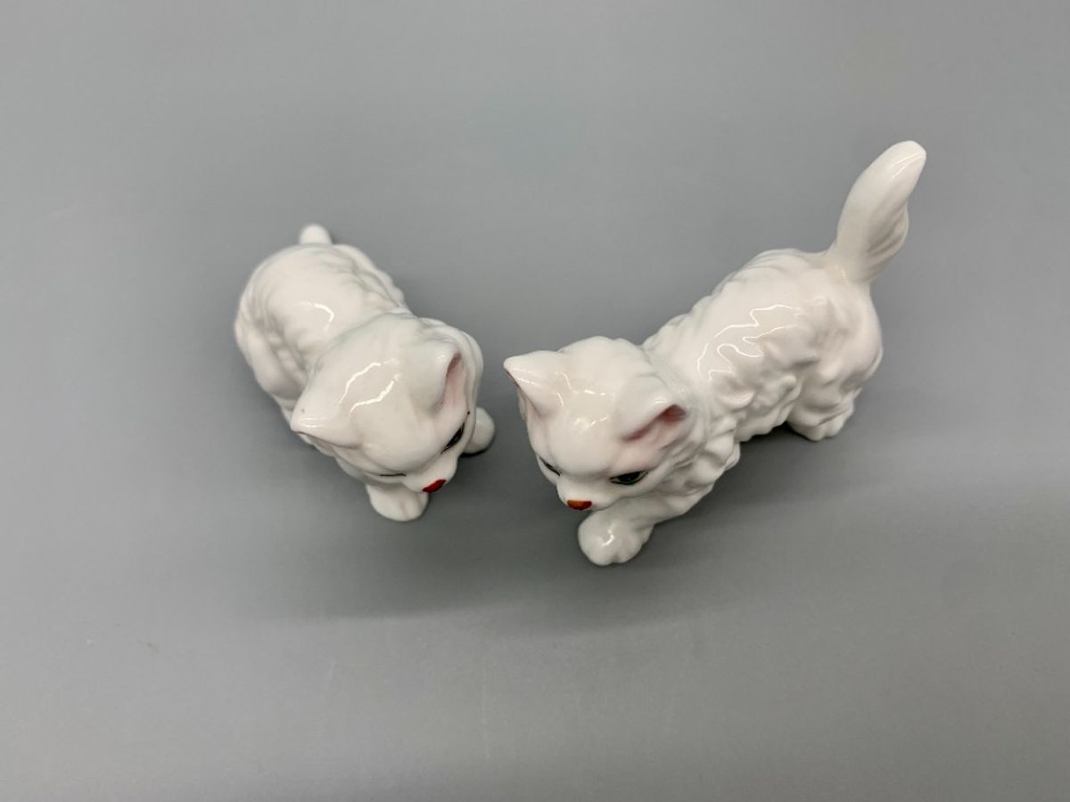 Vintage Bone China Katjes Wit Set Van 2 image 2