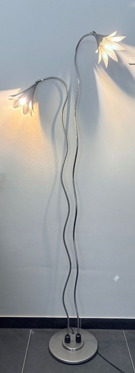 Unieke Vintage Metalen Vloerlamp Fleur France ‘60 image 5