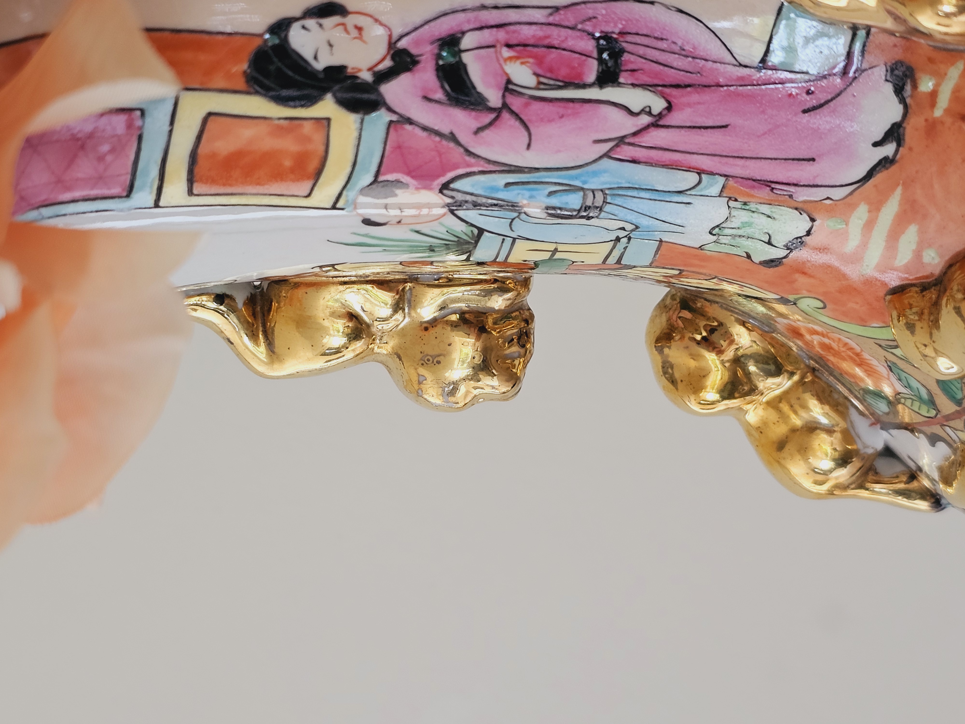 Aziatische Vazen Groot Model 46cm Kleurrijk, Set Chinese Vaas. image 8