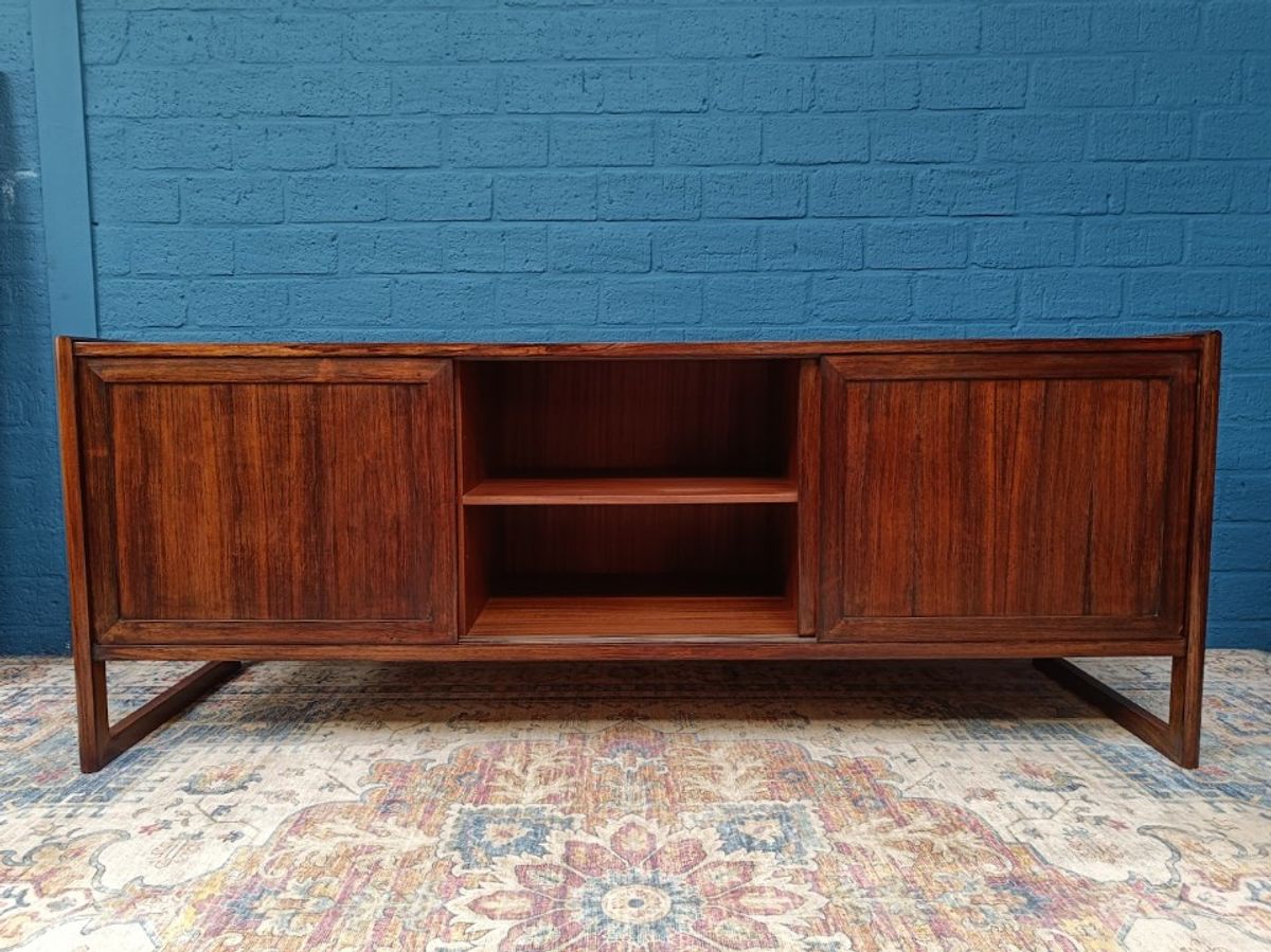 Vintage Palissander Lowboard, Deens Design Van Mørke Møbelfabrik, Jaren 60 image 8