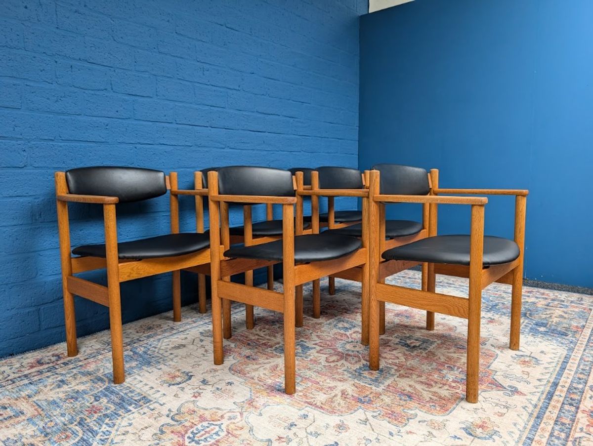 6x Deens Design Stoelen, Jørgen Bækmark, Fdb Møbler image 17