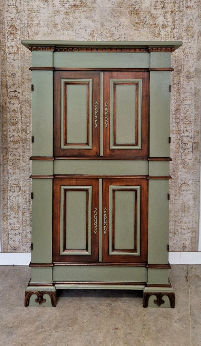 Klassieke Europese Stijl Handbeschilderde Kast, Vintage Buffetkast image 5
