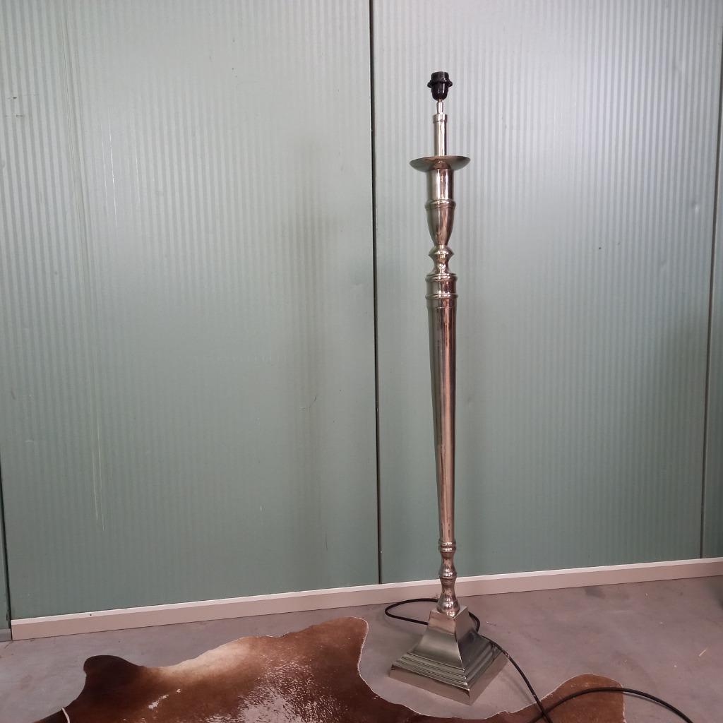 Vintage Verchroomd Staande Schemerlamp image 2