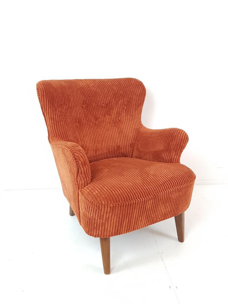 Vintage Artifort Theo Ruth Fauteuil Stoel Corduroy Rib Steen image 4
