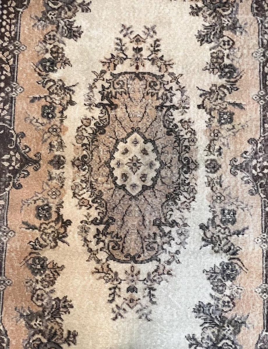 Bruin En Roze Vintage Yuruk Vloerkleed 112 X 207 Cm image 3