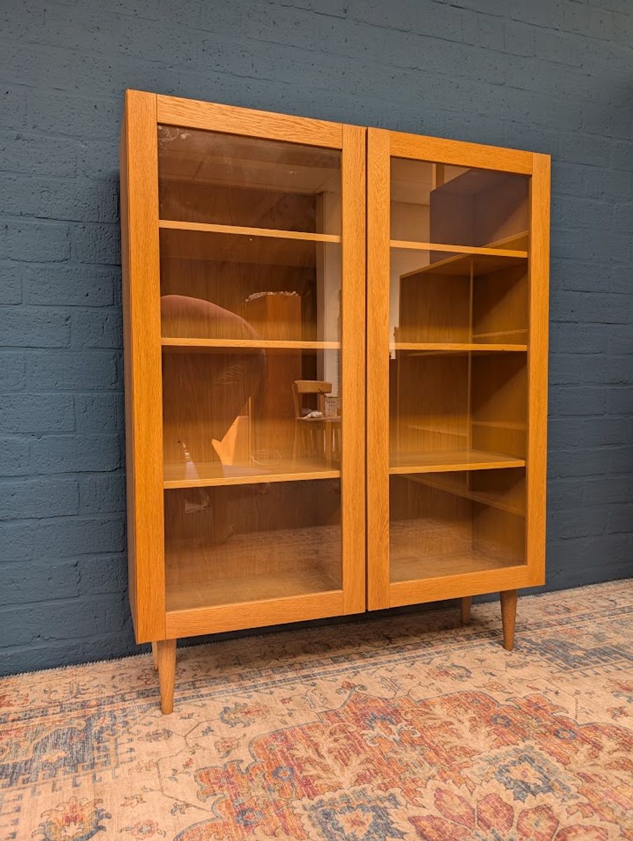 Vintage Eiken Vitrinekast, Deens Design image 3