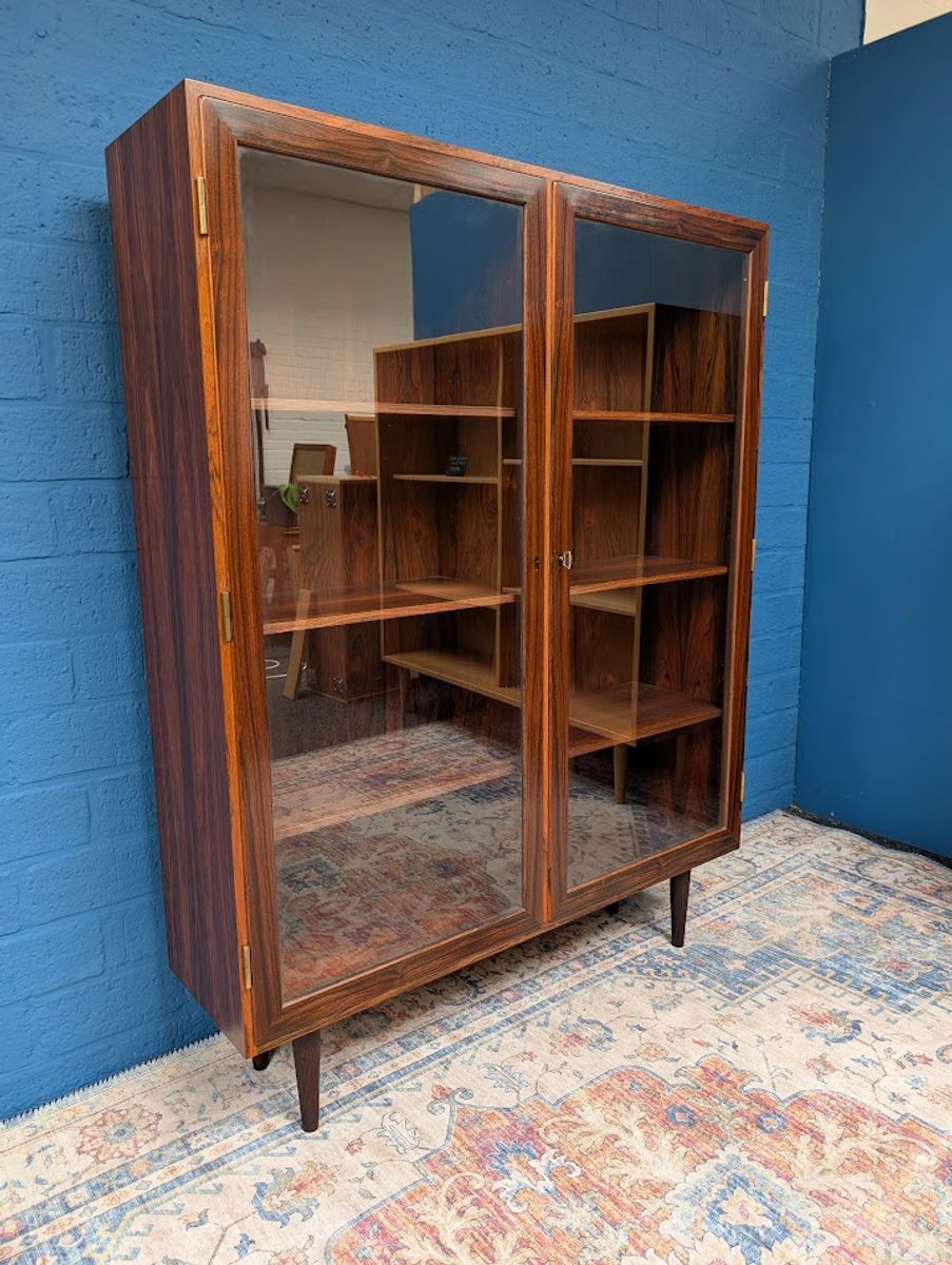 Vintage Palissander Vitrinekast, Jaren 60 image 3
