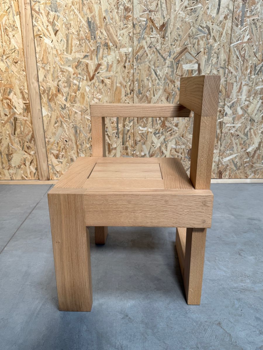 In Style Van Rietveld Steltman Houten Stoel image 11