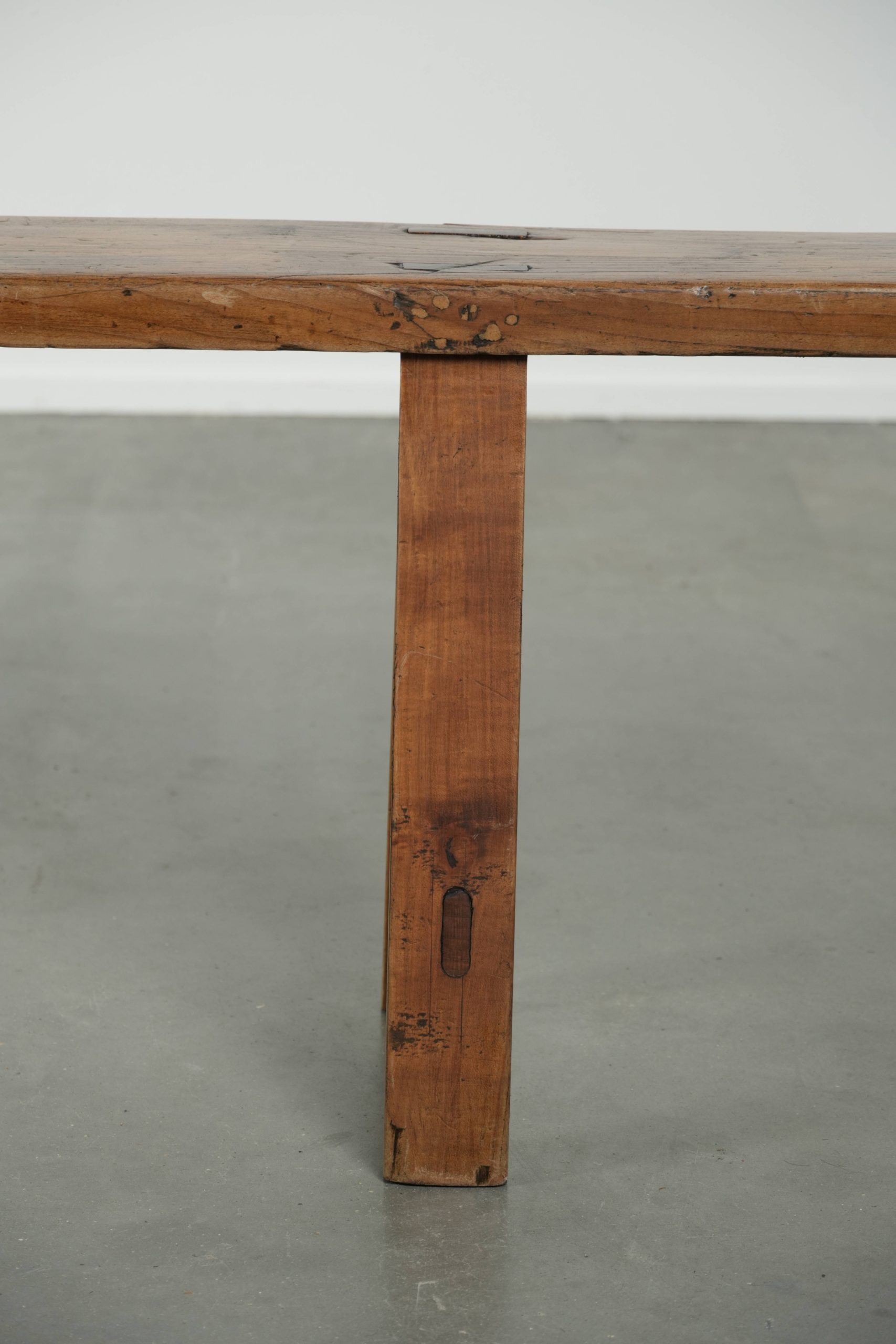 Tijdloze Franse Brocante Halbank/ Bankje Voor Aan De Eettafel Met Een Geweldige Uitstraling image 10