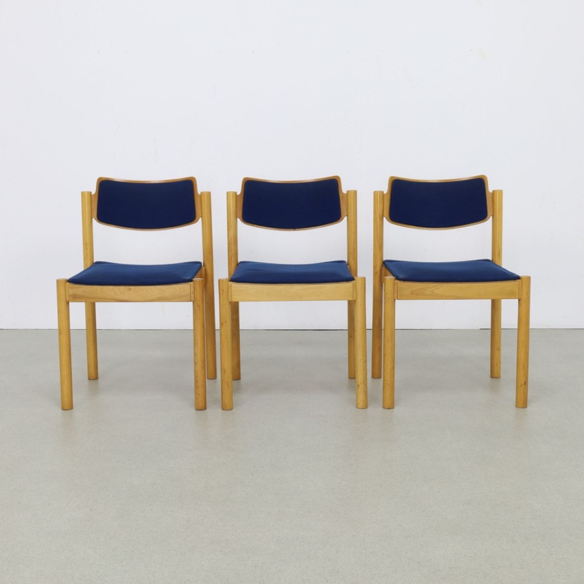 3x Vintage Eetkamerstoel Stapelbaar, 1980s image 2