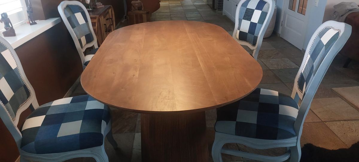 By fonQ Grand Eettafel Lichtbruin Mangohout image 4