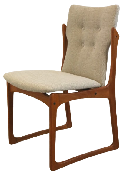Set 4 Vamdrup Vintage Stoelen Deens Reupholstered image 7