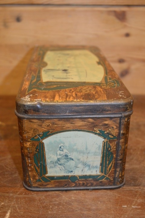 Vintage Blikken Doos Met Illustraties Jaren 1920-1930 image 4