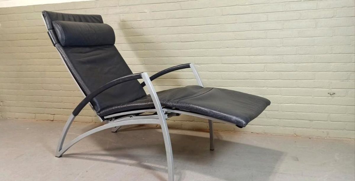 Vintage Interprofil 'pax' Design Leren Recliner Fauteuil image 10