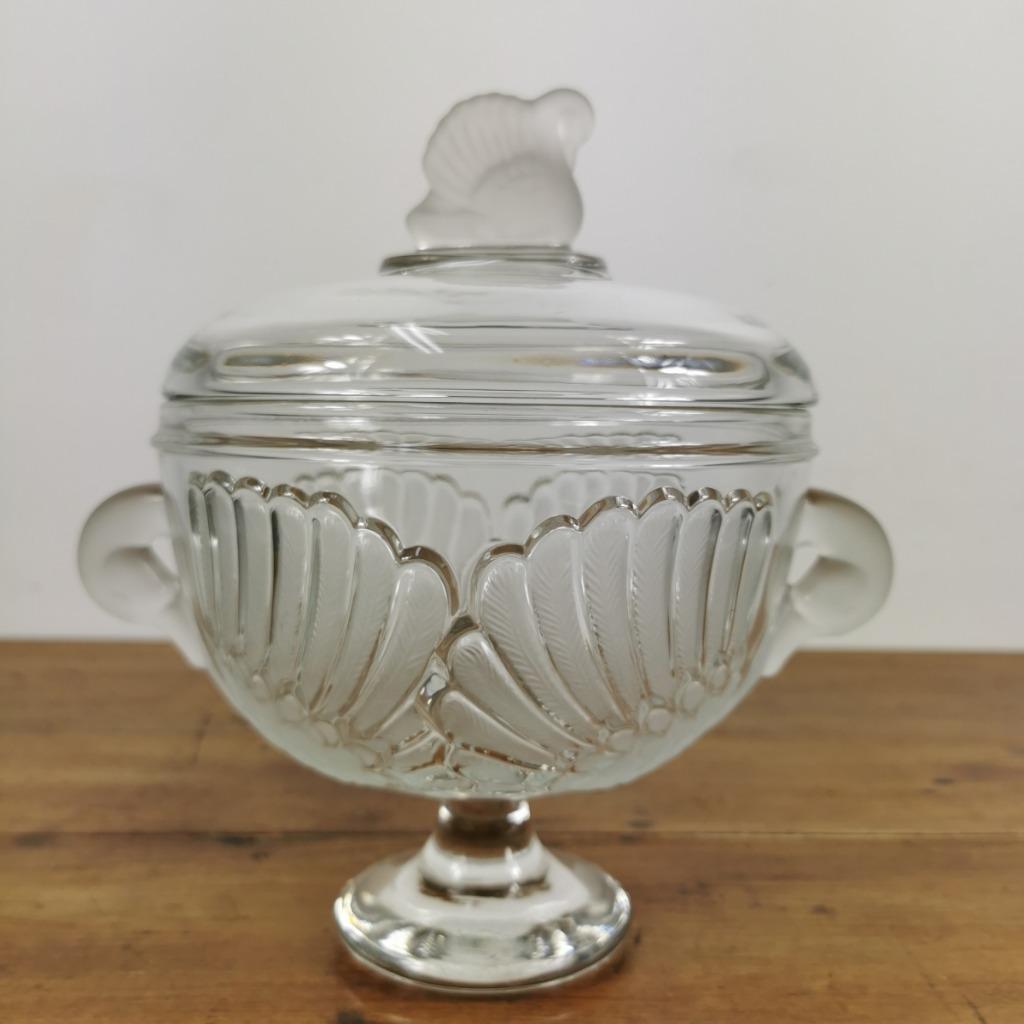 Vintage Serveerschaal Van Kristal Glas Schaal, Bonbonschaal image 4
