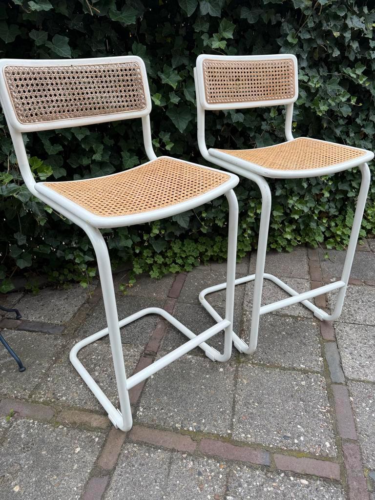 Vintage Cesca Barstoelen - Marcel Breuer Stijl image 6